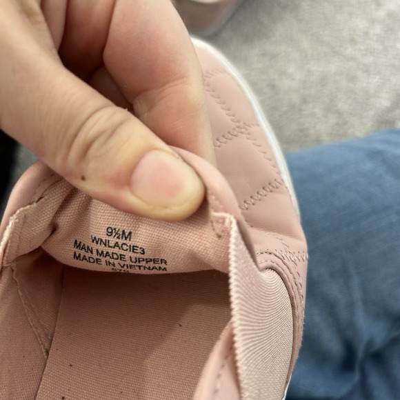 Nine West WNLACIE3 Pink Slip On Quilted Stitch Toe Flat Loafers Womens 9.5M - Picture 6 of 6